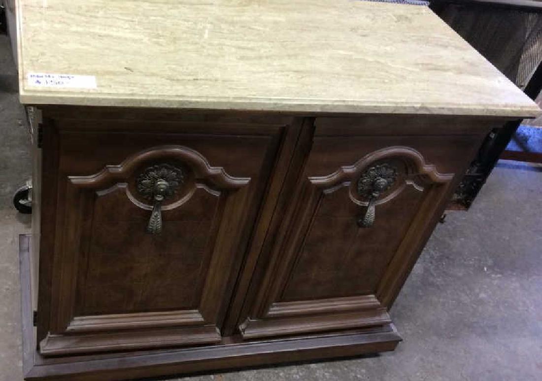 Marble topped sideboard (1 of 9)