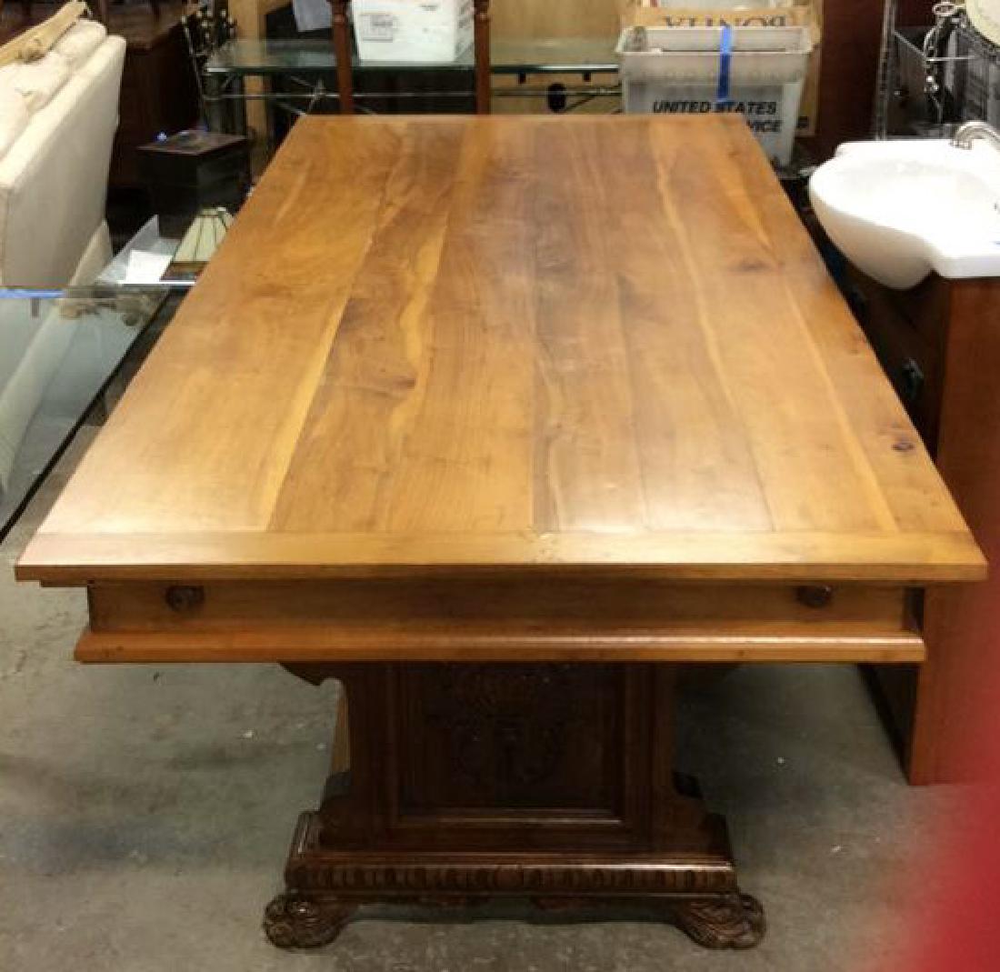 Vintage / Antique Trestle Refectory Table (1 of 11)