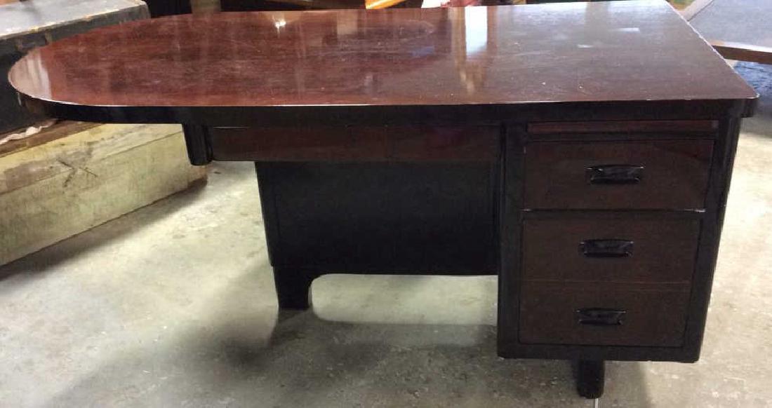 Art Deco Style Rosewood Ebony Desk (1 of 13)