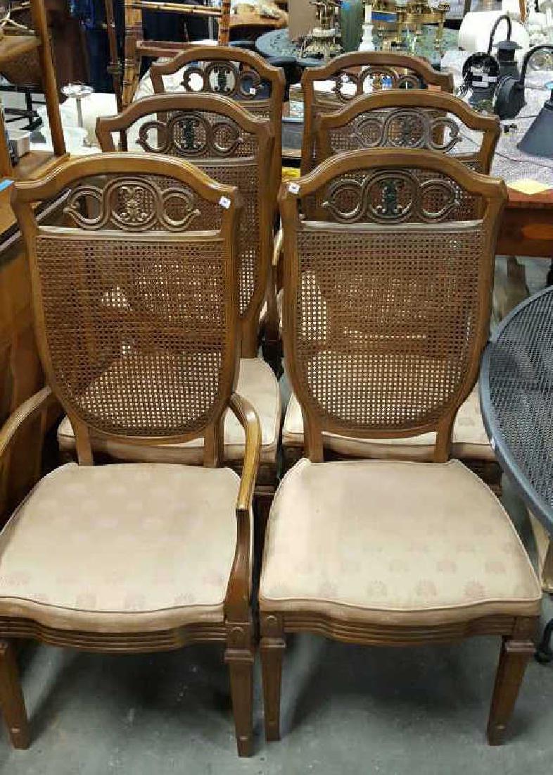 Set of Six Caned  Back  Dining Chairs (1 of 10)