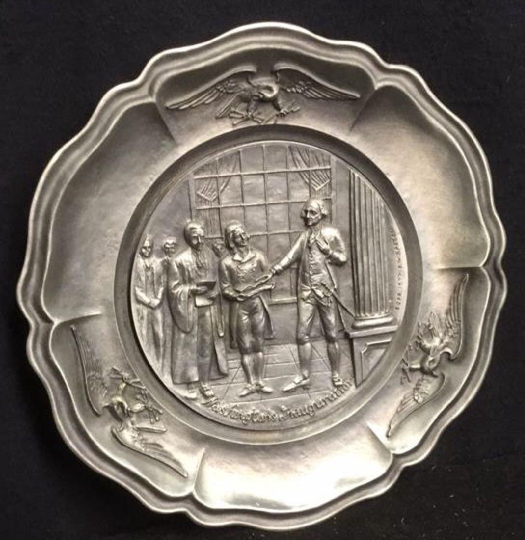 Vintage George Washington Pewter Plate (1 of 12)