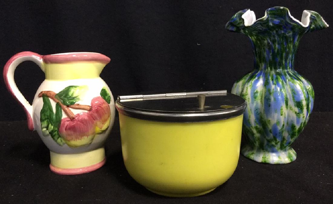 Group 3 Table Top  Vase Pitcher Sugar Bowl Lot of 3 (1 of 10)