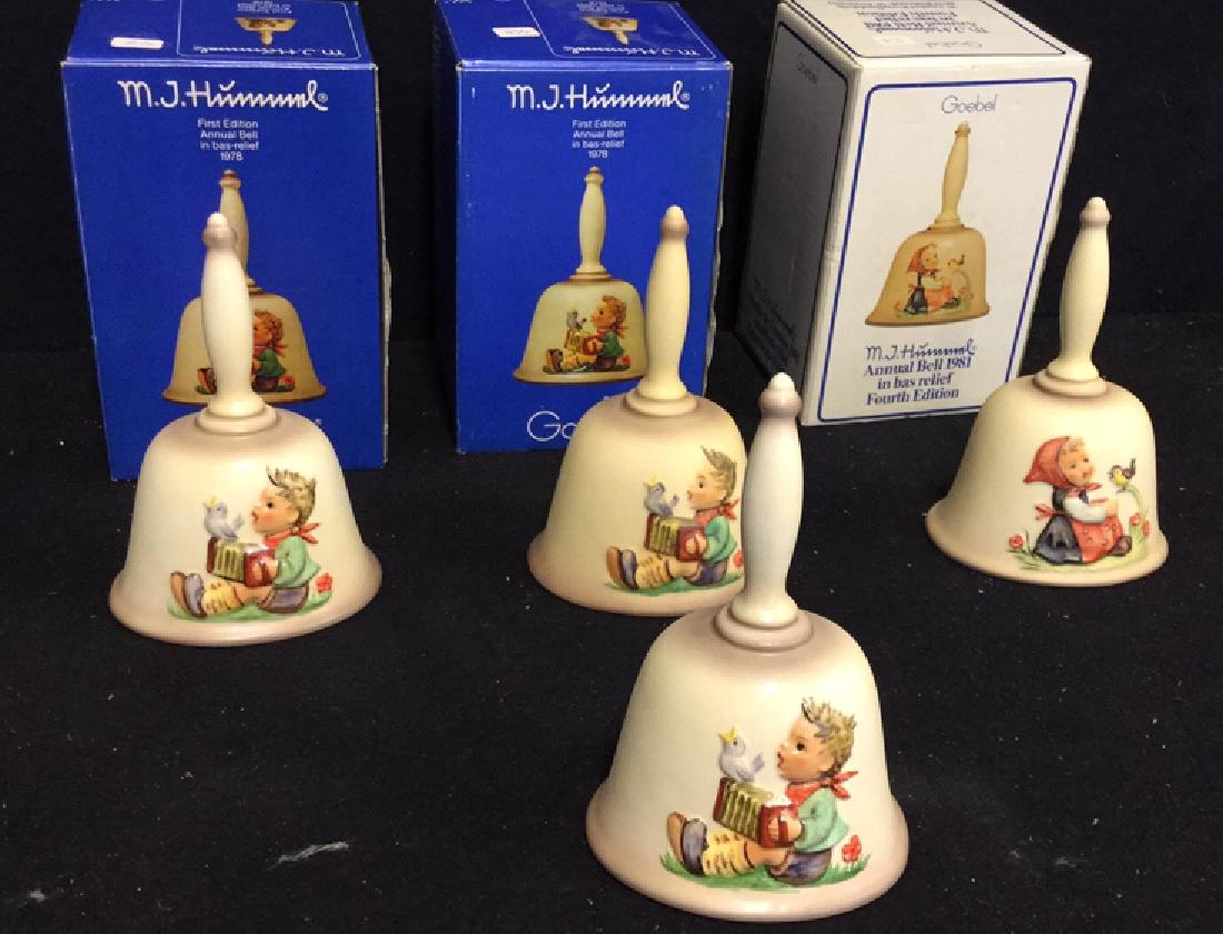 Four Goebel Hummel Bells Lot of 4 Hummel bells, three (1 of 10)