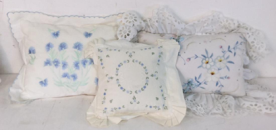Set Of 3 Embroidered Bedding Throw Pillows Three (1 of 12)