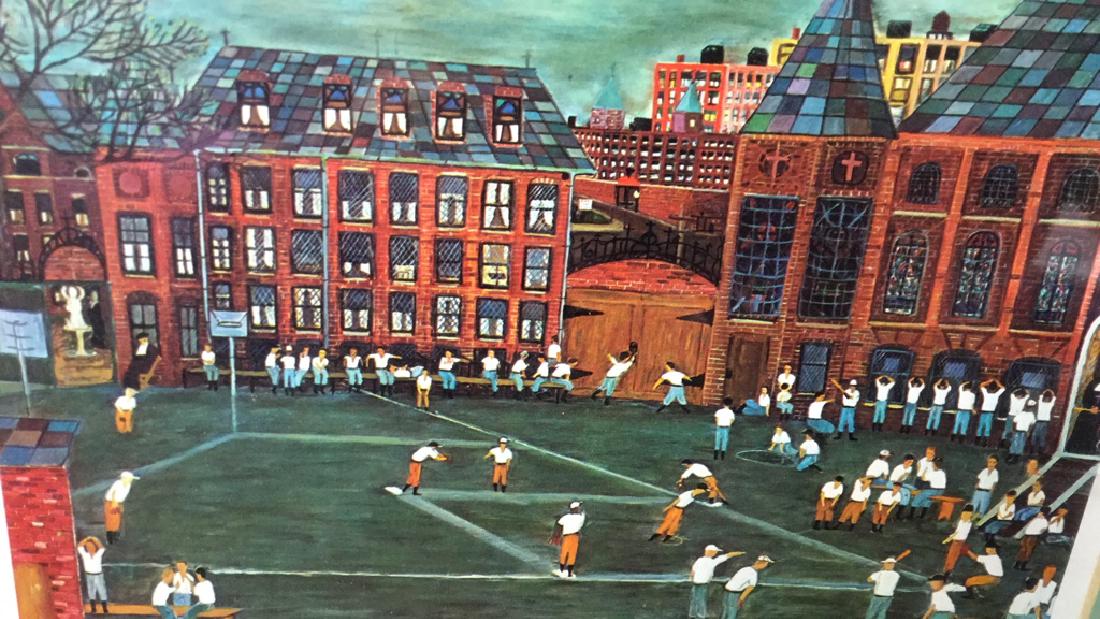 Framed Lithograph Signed By Ralph Fasanella (1 of 7)