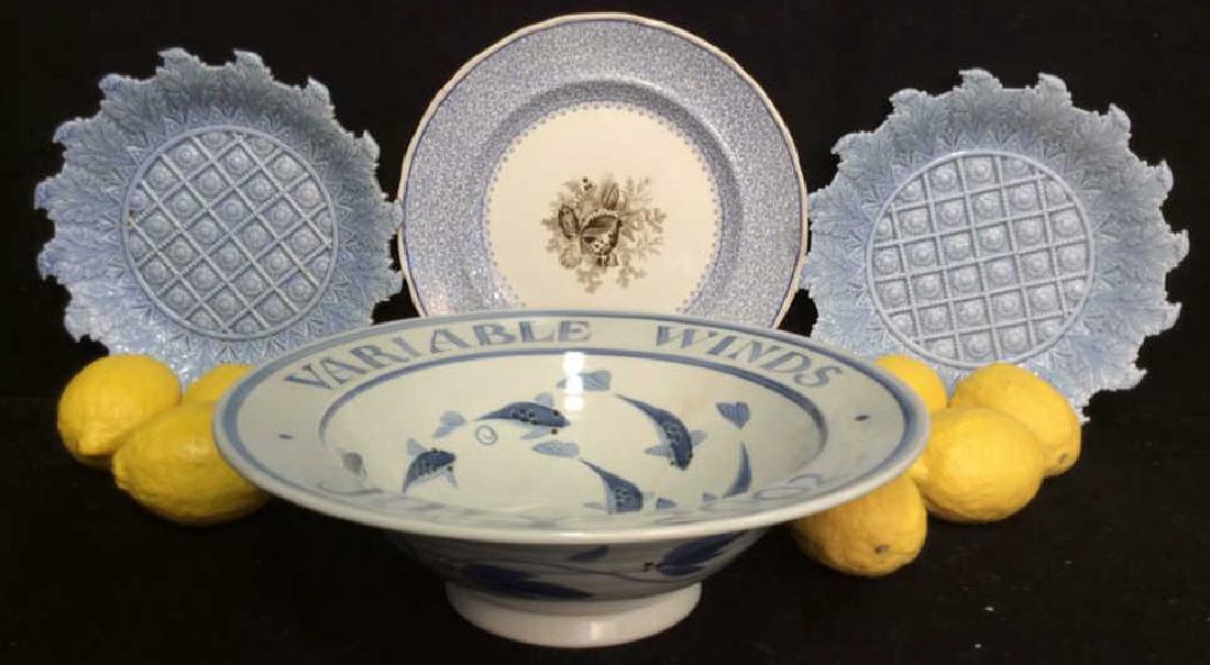 Blue and White Hand Made Pottery Items (1 of 10)