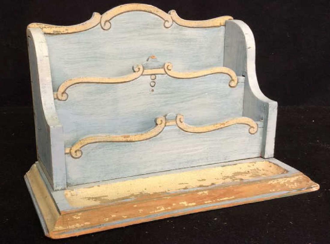 Antique Folk Art Carved Letter Box (1 of 8)