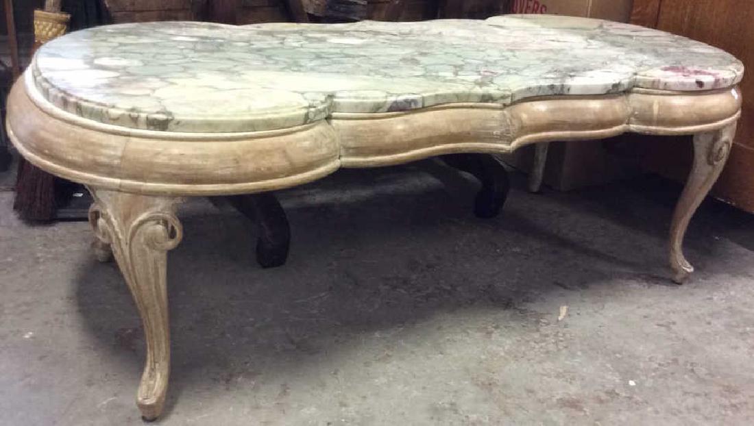 Pieced Marble Topped Coffee Table (1 of 10)