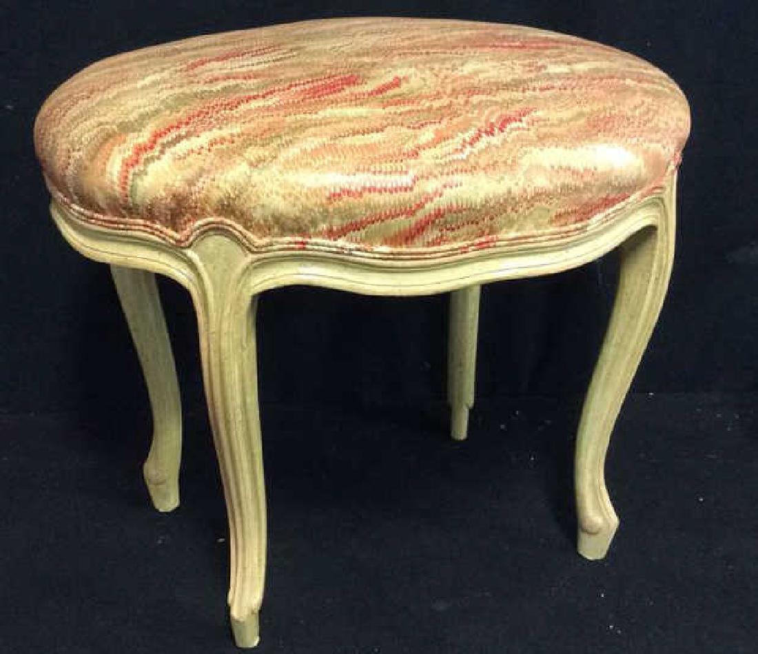 Newly Upholstered French Provençal Stool (1 of 9)