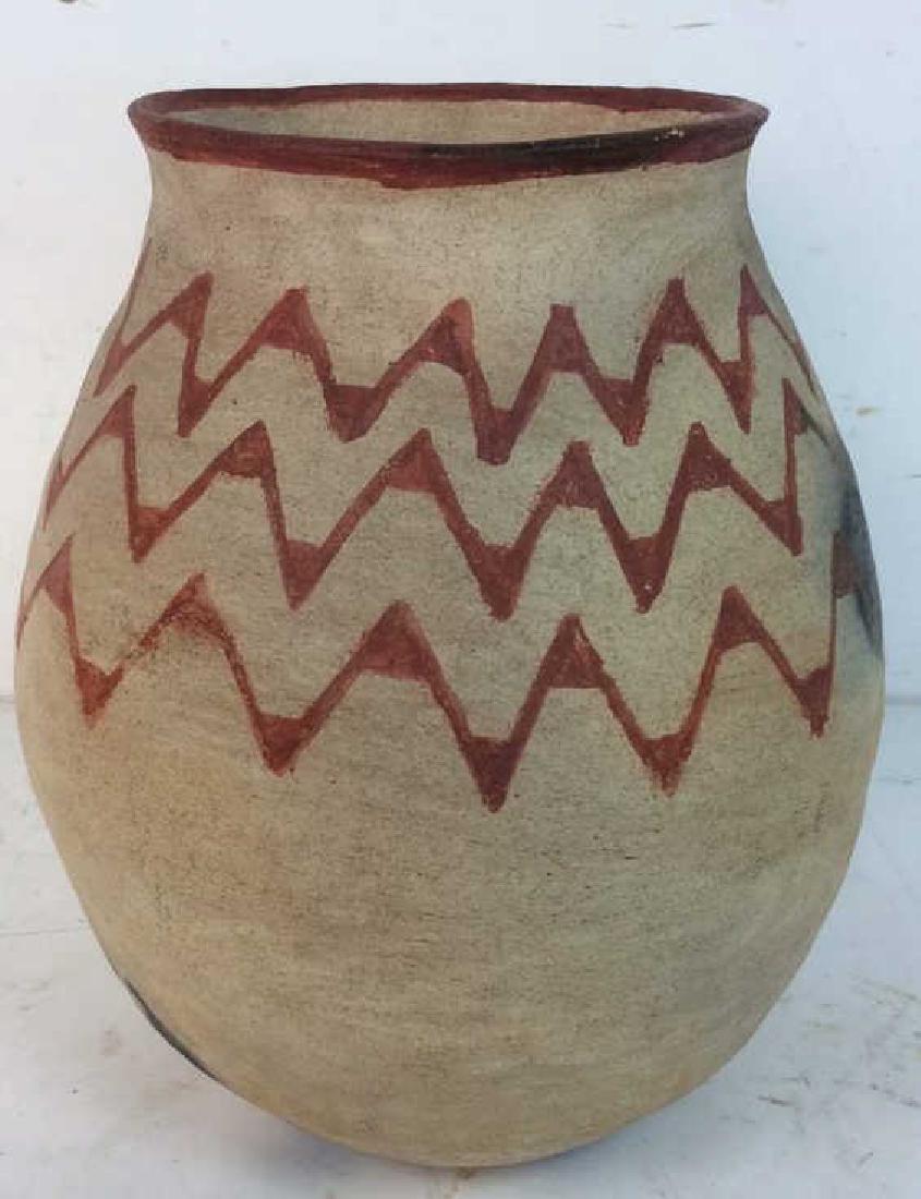 Vintage Hand Made Painted Clay Pot (1 of 8)