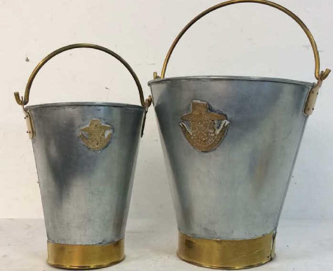 2 French Hand Tooled Buckets Le Prince Jardinier (1 of 10)