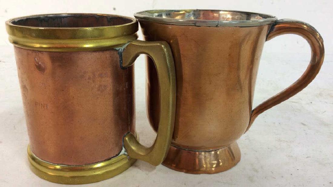 Pair Copper Brass Tankards (1 of 9)