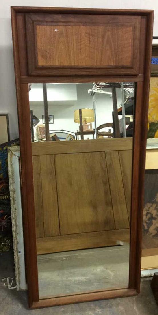 Mid Century Danish Style Teak Mirror (1 of 9)
