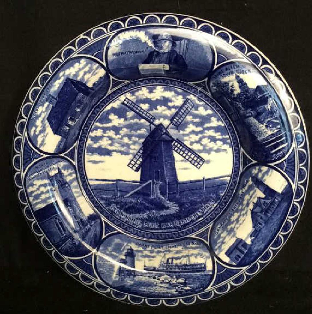 Antique Rowland Marsellus FlowBlue Nantucket Plate (1 of 16)