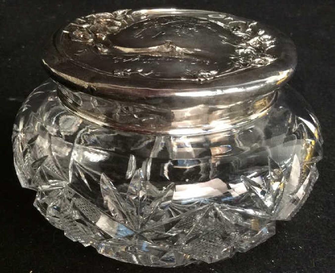 Vintage Sterling Lidded Crystal Jar (1 of 10)