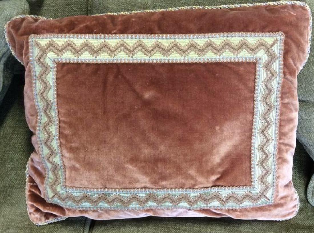 Custom Velvet and trimmed Throw pillow (1 of 8)