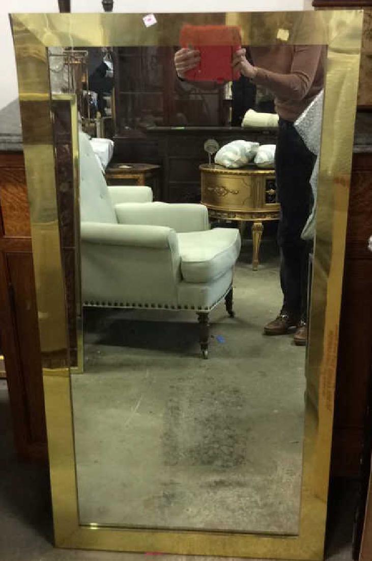 Vintage Brass Framed Mirror (1 of 5)