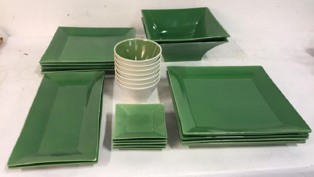 Set William Sonoma Green Ceramic Dishware (1 of 9)