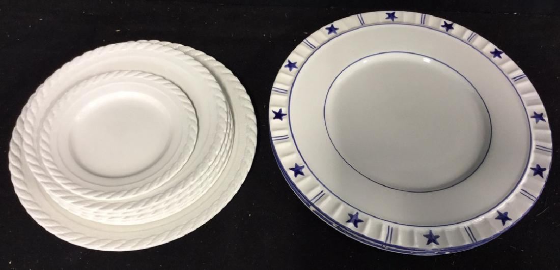 Group Star pattern serving plates and more (1 of 8)