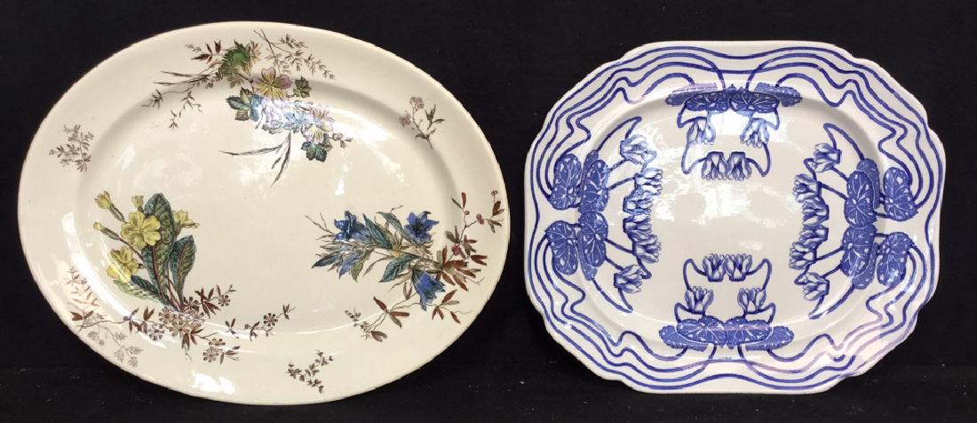 Two Ceramic Serving Platters England (1 of 10)