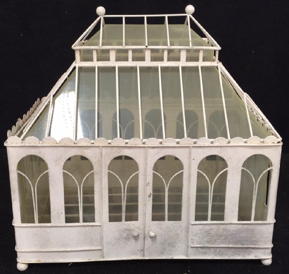 Antique Metal and Glass Greenhouse Model Folk Art (1 of 10)