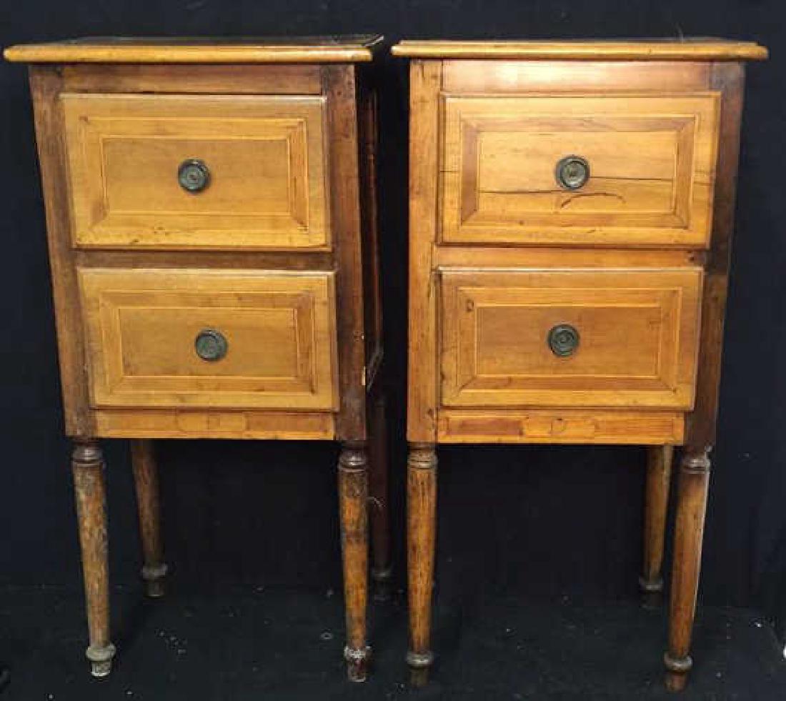 Pair French Antique Bedside Tables (1 of 10)