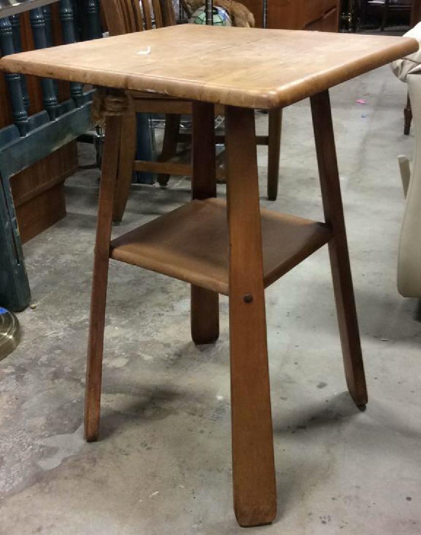 Handmade Vintage Pine Side table (1 of 4)