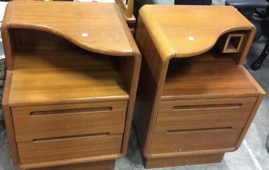 Pair Mid Century Style End Night Tables (1 of 6)
