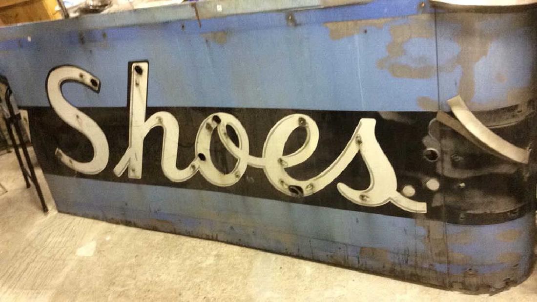 Large Industrial Painted SHOES Sign C 1950 (1 of 10)