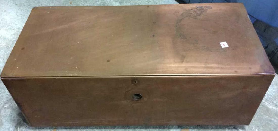 Copper covered Antique Box Chest Stand (1 of 9)
