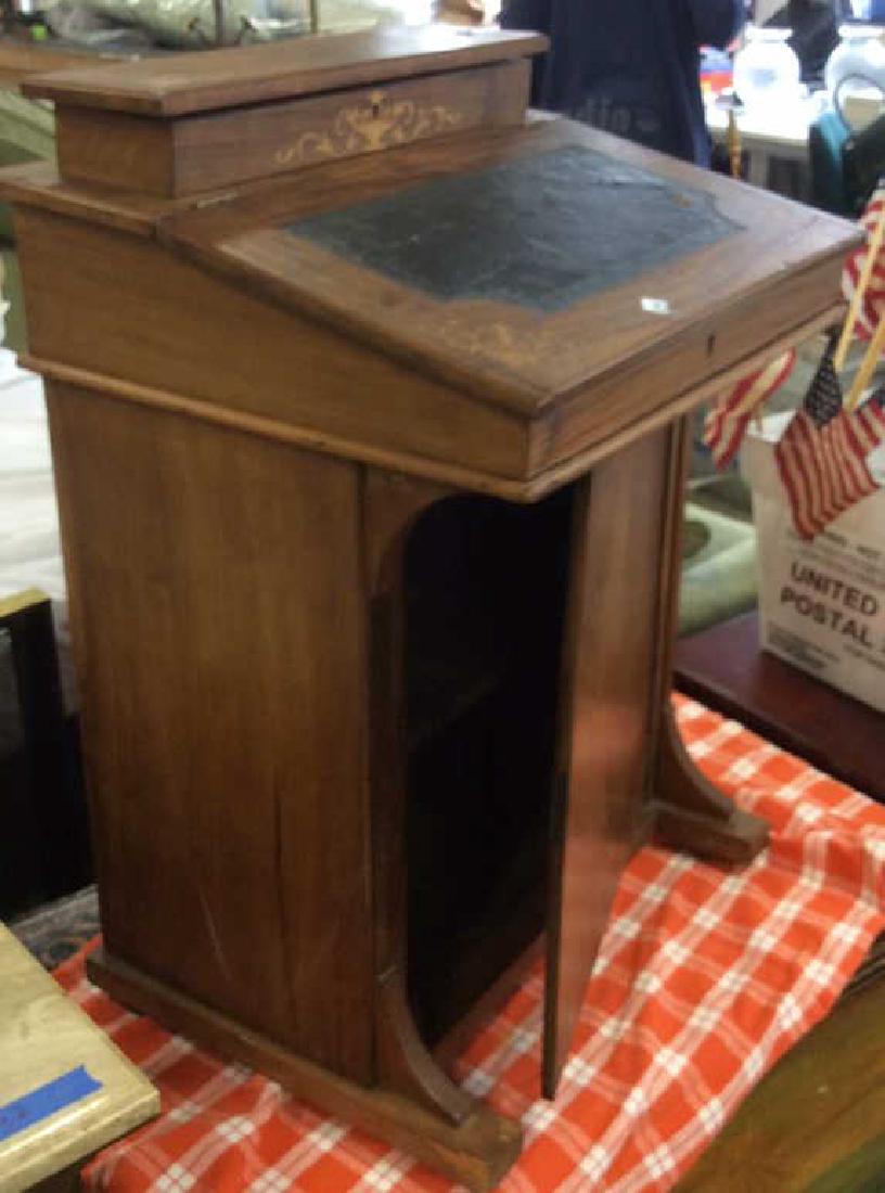 Antique Inlaid Flip Top School Desk (1 of 10)