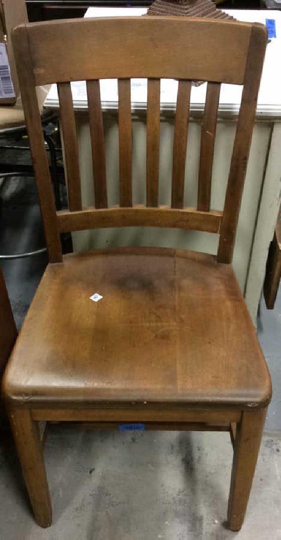 Vintage Solid Slat Oak Chair (1 of 5)