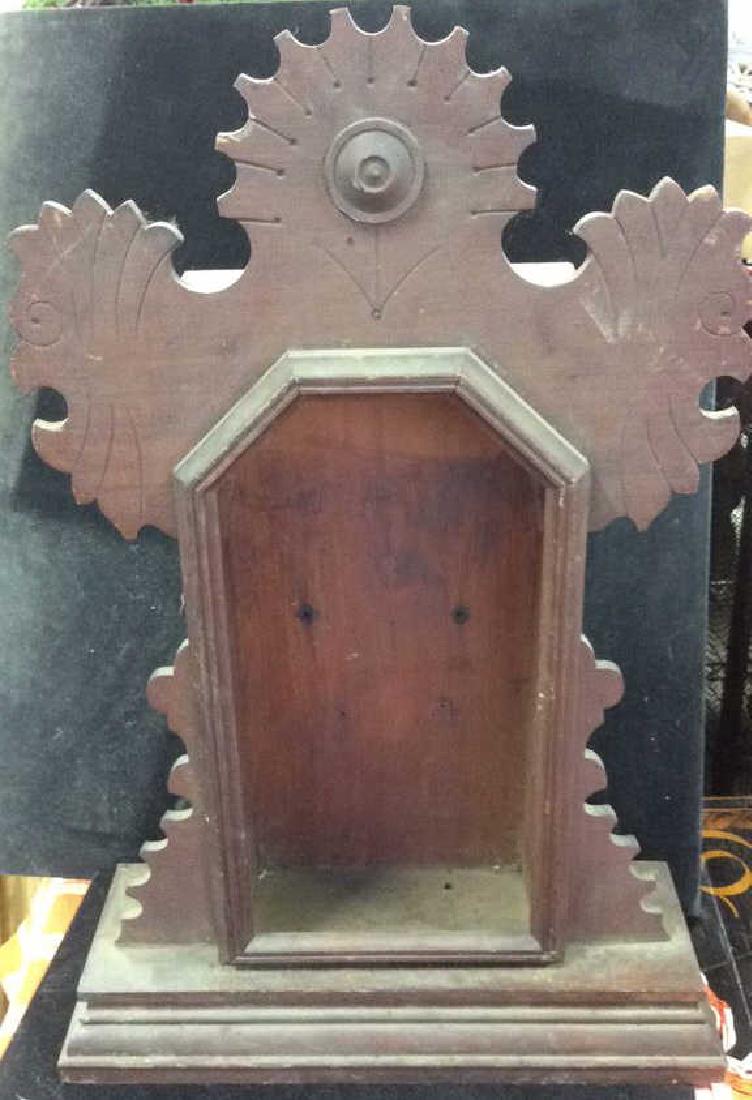 Antique carved Clock Case (1 of 8)