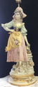 Pair Victorian Bisque Figural Lamps - 10