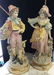 Pair Victorian Bisque Figural Lamps