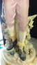Pair Victorian Bisque Figural Lamps - 5