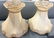 Pair Victorian Bisque Figural Lamps - 7