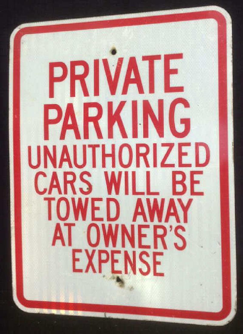 Metal Road Sign Private Parking (1 of 5)