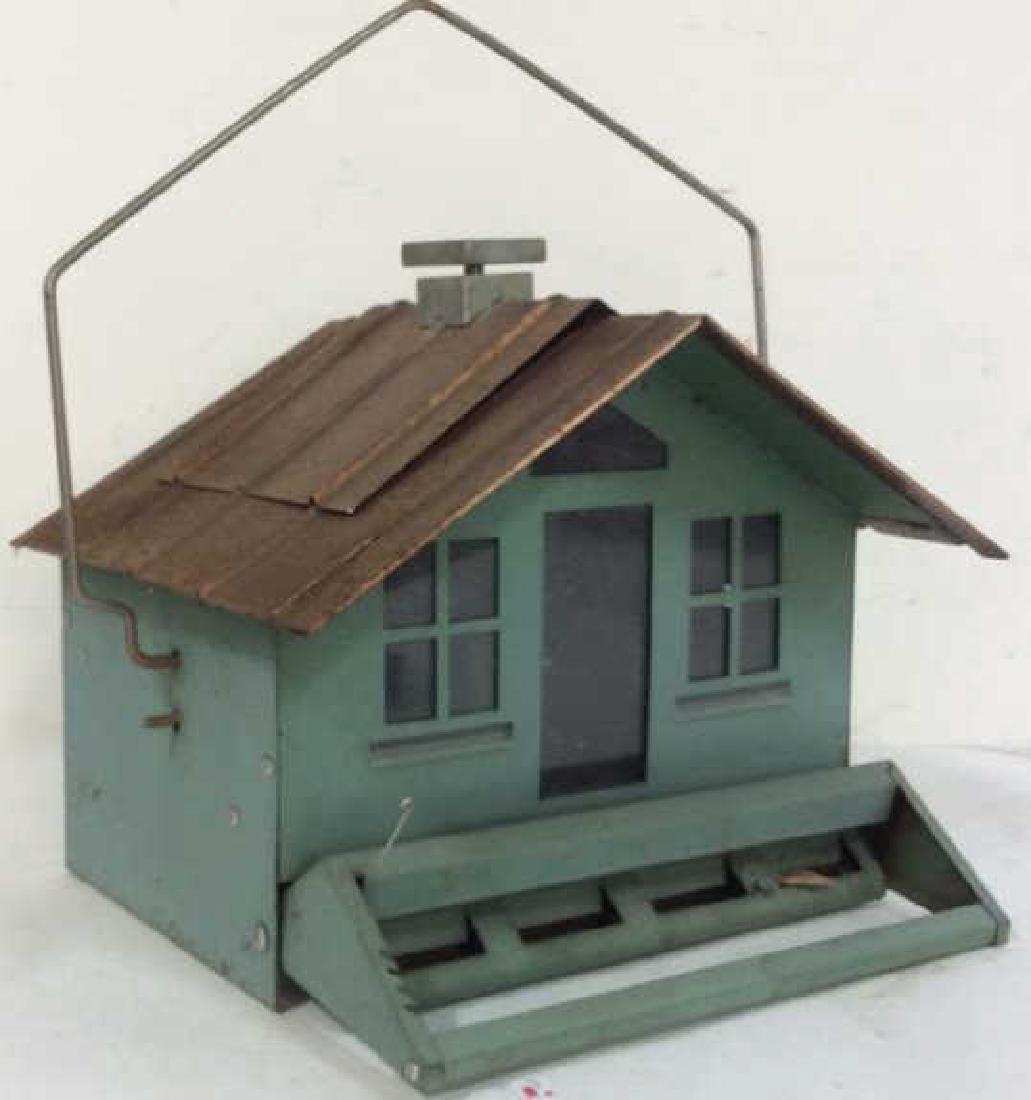 Hand Made Painted Copper Roofed Bird House (1 of 10)