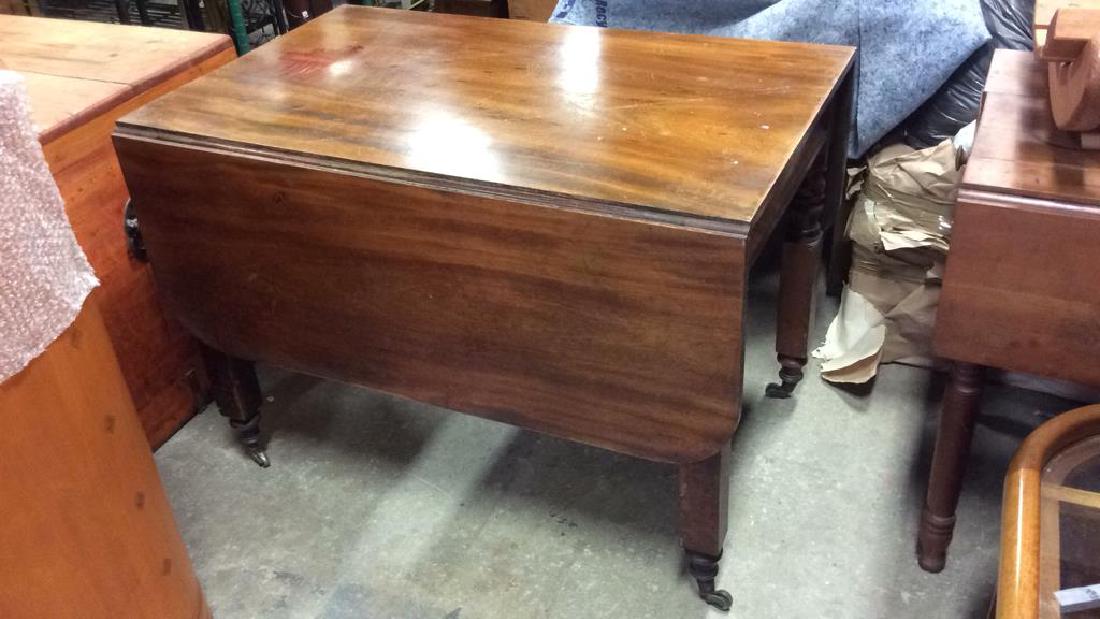 Mahogany a Drop Leaf Empire Table (1 of 6)