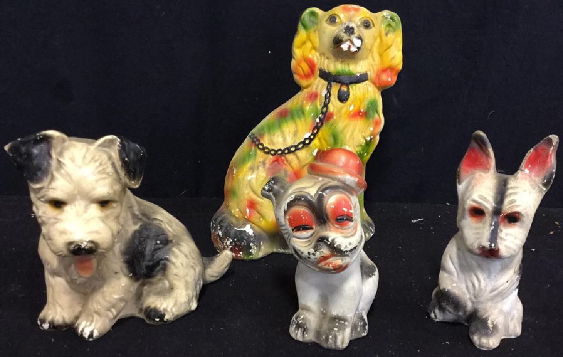 4  Vintage Ceramic Dog Figurines (1 of 9)
