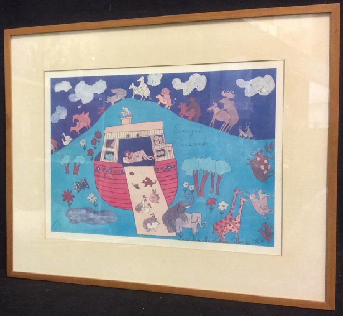 Vintage Kerstin Apelman Oberg Signed Framed Print (1 of 7)