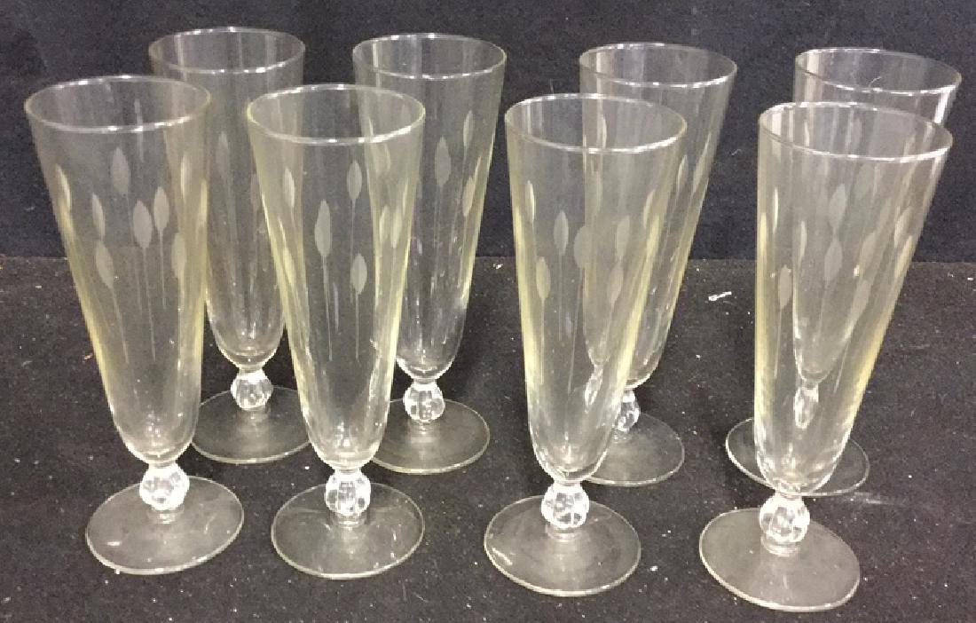 Set Of 8 Champagne Flutes (1 of 3)