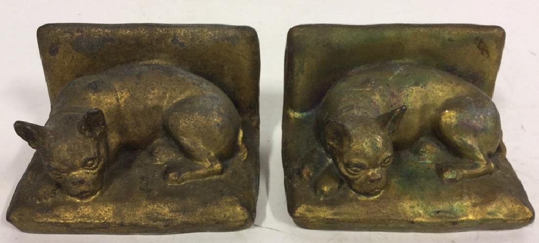 Pair Of French Bulldog Brass Bookends (1 of 8)