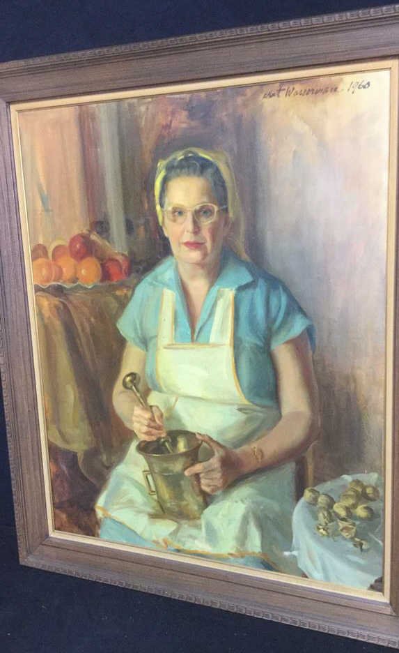 A. Wasserman 1960 The Holidays Original Oil (1 of 9)