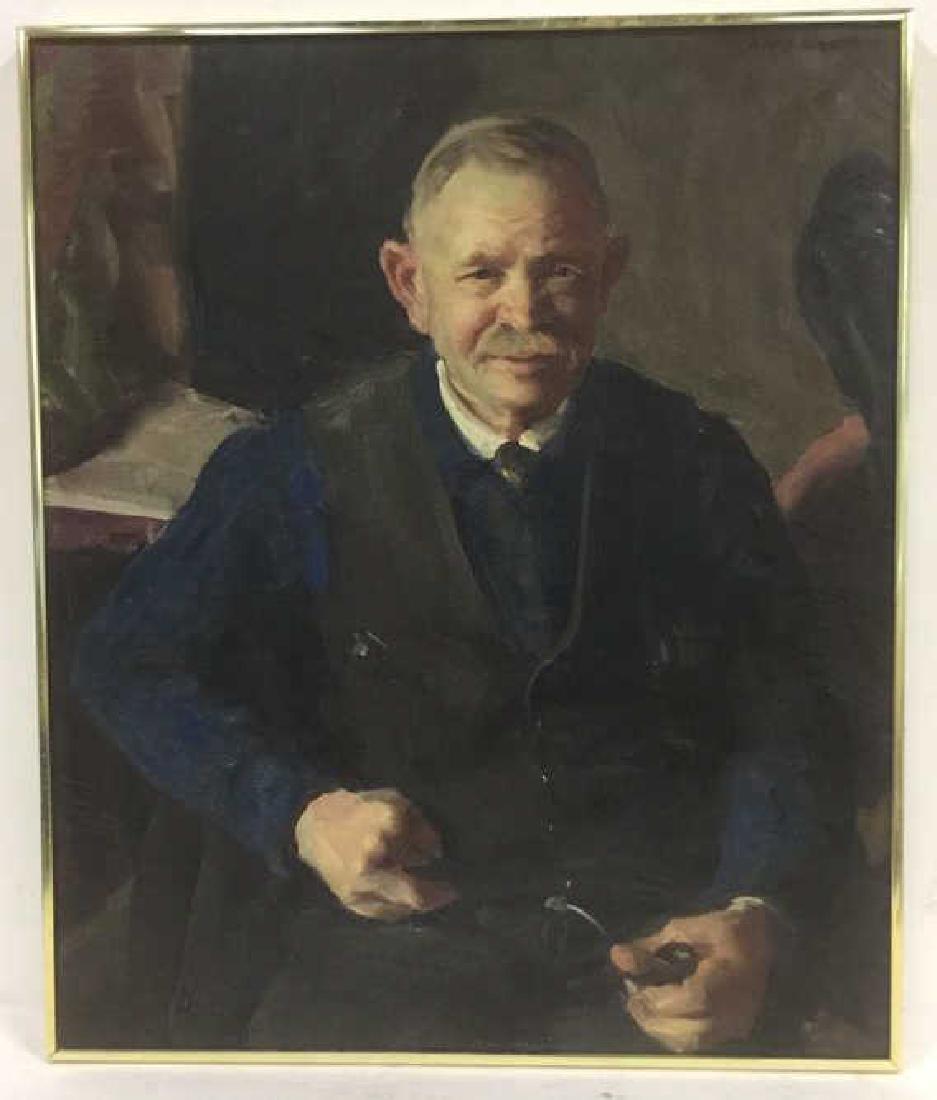 A. Wasserman Portrait of Mr. P Oil on Canvas (1 of 9)