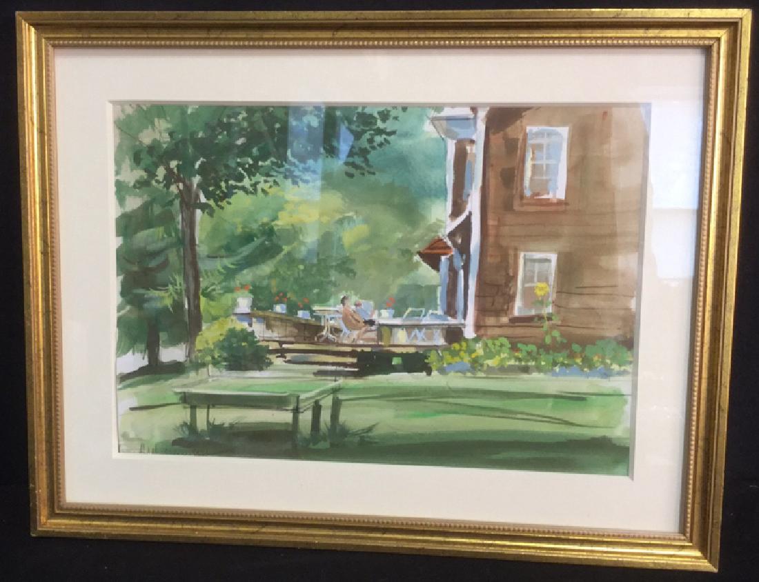 The Guests A. Wasserman Watercolor Signed Original (1 of 8)