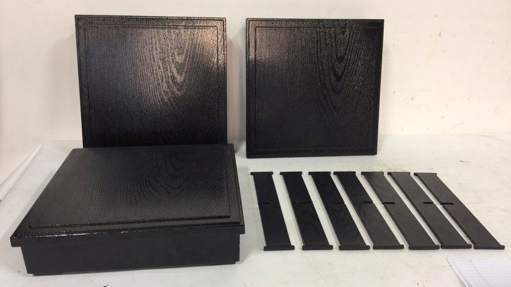 3  Black  Wood  Asian Bento Boxes (1 of 7)