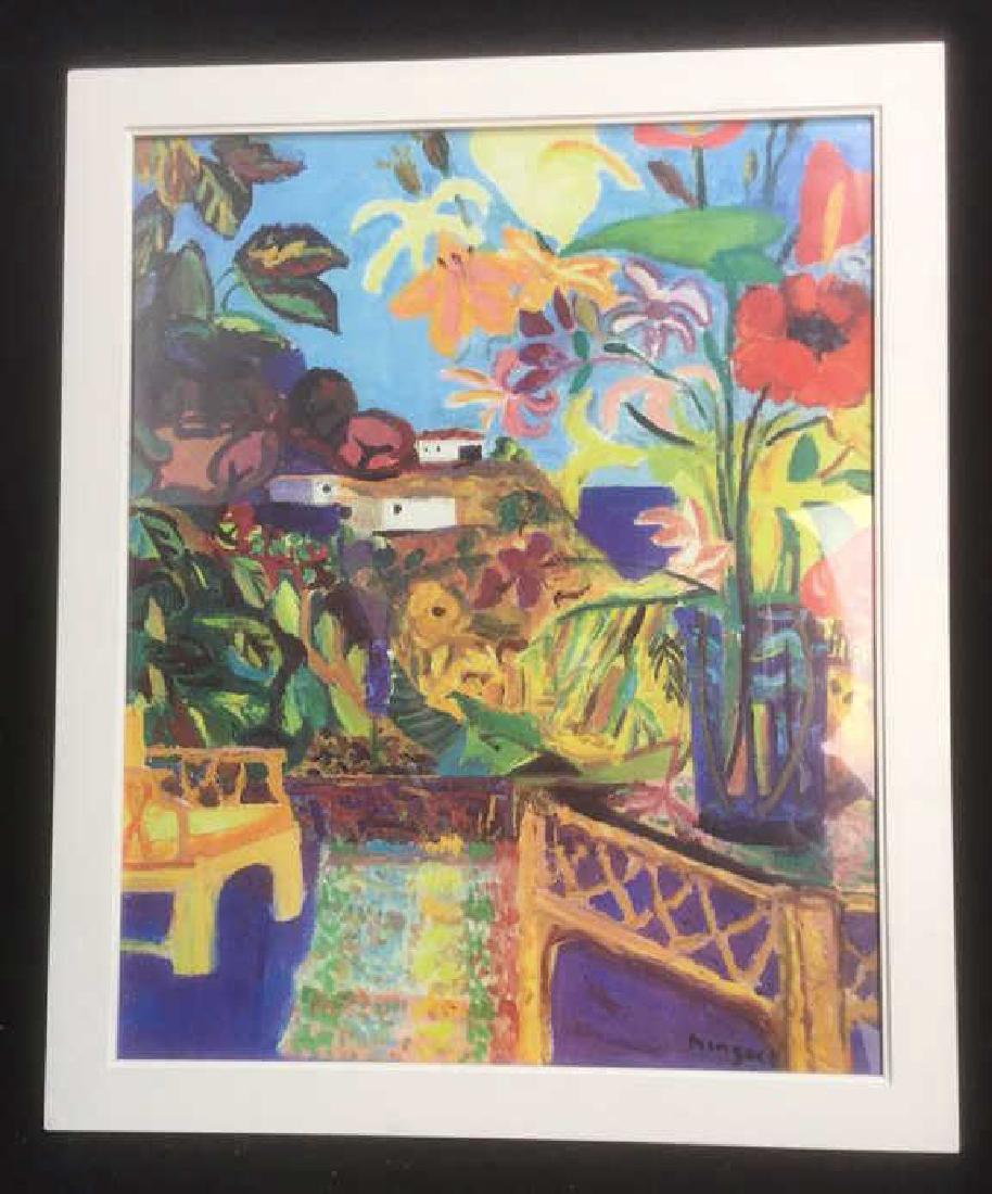 Tropical Themed Framed Abstract Print (1 of 6)