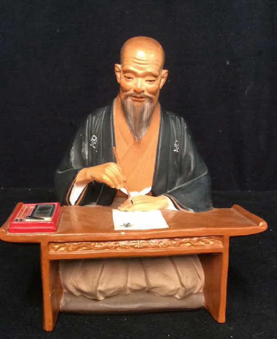 Painted Hand Made Asian Ceramic Figure (1 of 8)